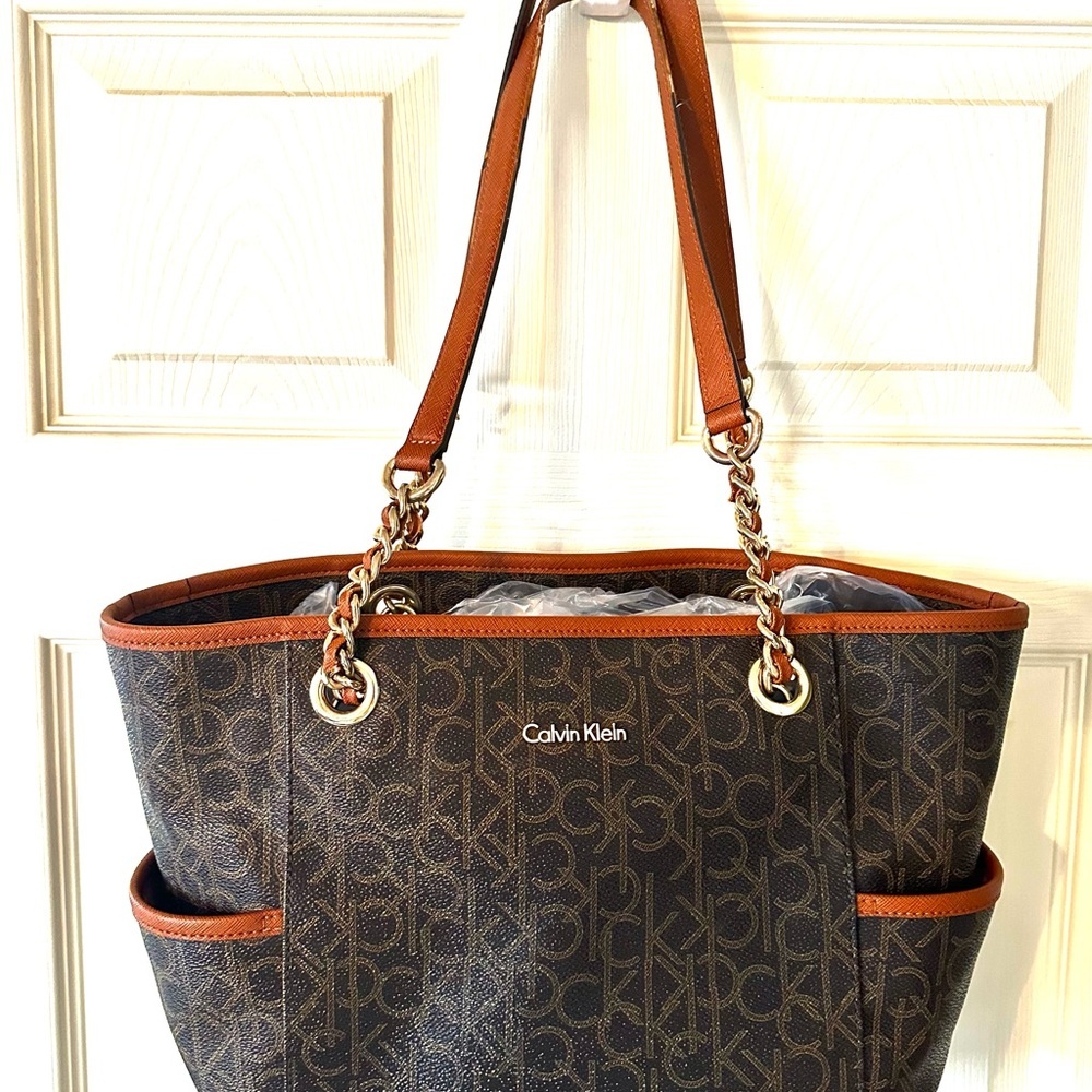 SOLD. Calvin Klein signature handbag.